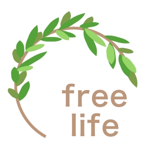 日野ちとせ (hie00n)さんの障害者支援会社『free life』のロゴへの提案