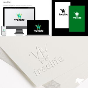 RETEN CREATIVE (tattsu0812)さんの障害者支援会社『free life』のロゴへの提案