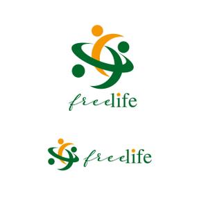 Hagemin (24tara)さんの障害者支援会社『free life』のロゴへの提案