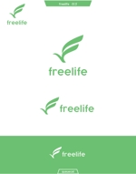queuecat (queuecat)さんの障害者支援会社『free life』のロゴへの提案