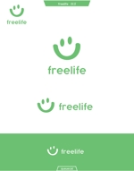 queuecat (queuecat)さんの障害者支援会社『free life』のロゴへの提案