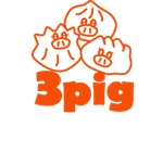 gon (5f93cbd70a216)さんの点心専門店「3pig」のロゴへの提案