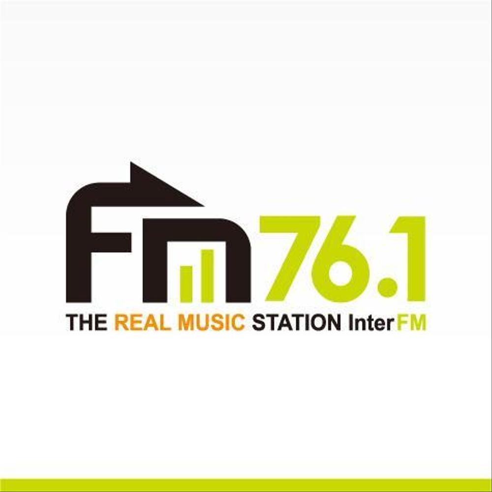 「76.1 THE REAL MUSIC STATION InterFM」のロゴ作成