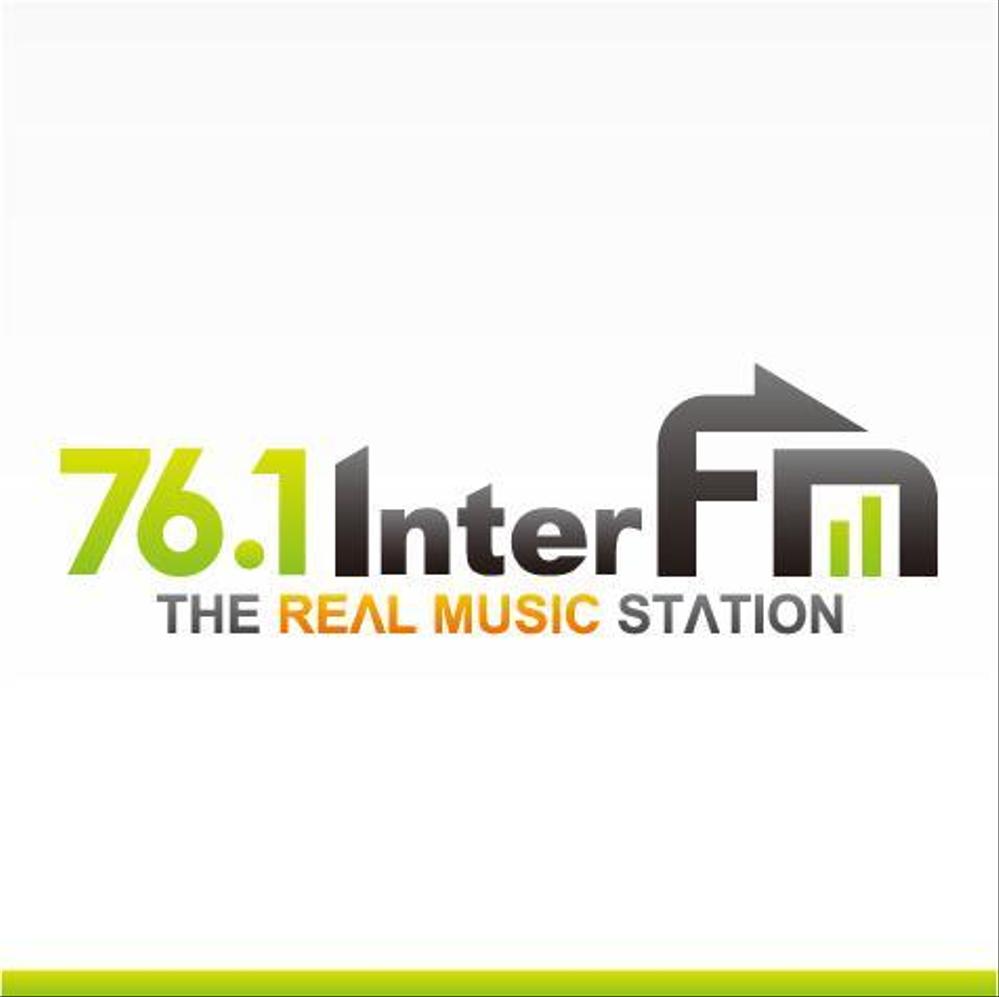 「76.1 THE REAL MUSIC STATION InterFM」のロゴ作成