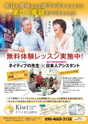 Chappy (chappy02)さんの個人英会話教室 Kiwi English Club のチラシへの提案