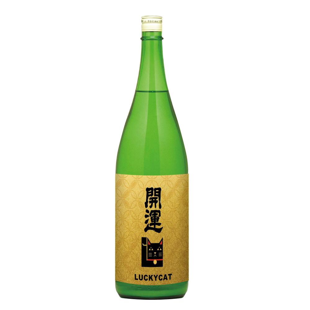 招き猫日本酒ラベルデザイン