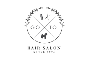 ルイス　ユミ　 (yumiyalityze_0602)さんの理美容室「HairSalonGoTo」のロゴへの提案