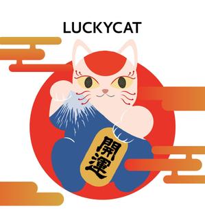 うろにま ()さんの招き猫日本酒ラベルデザインへの提案