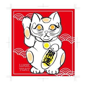 ゾンネクリエイト (lovsun45)さんの招き猫日本酒ラベルデザインへの提案