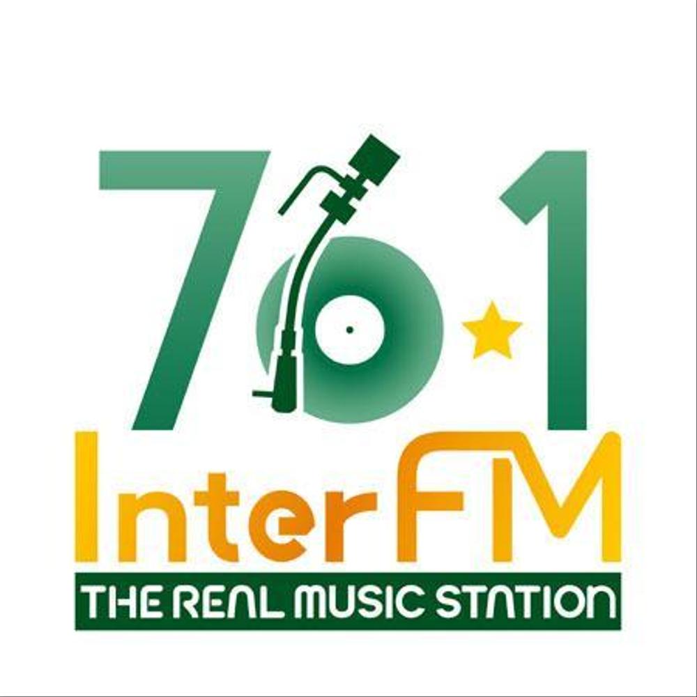 「76.1 THE REAL MUSIC STATION InterFM」のロゴ作成