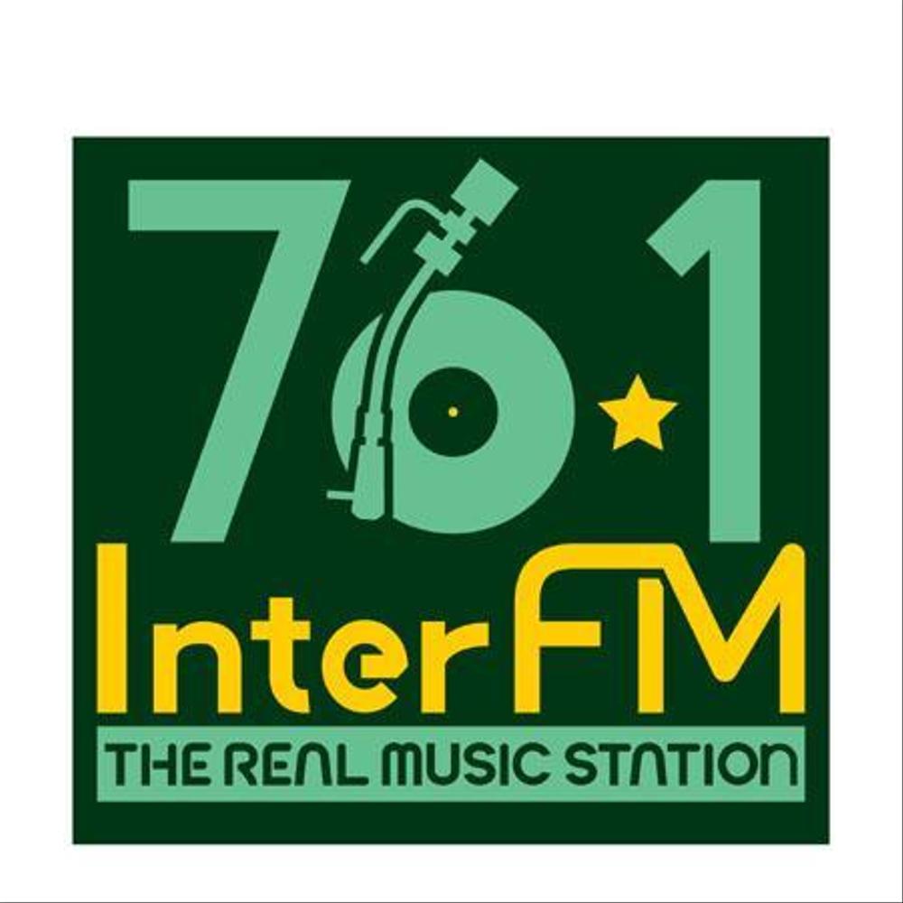 「76.1 THE REAL MUSIC STATION InterFM」のロゴ作成