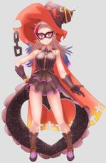 やーくん (ya-kun1925)さんの黒い魔法使い（少女）のキャラクターデザインへの提案