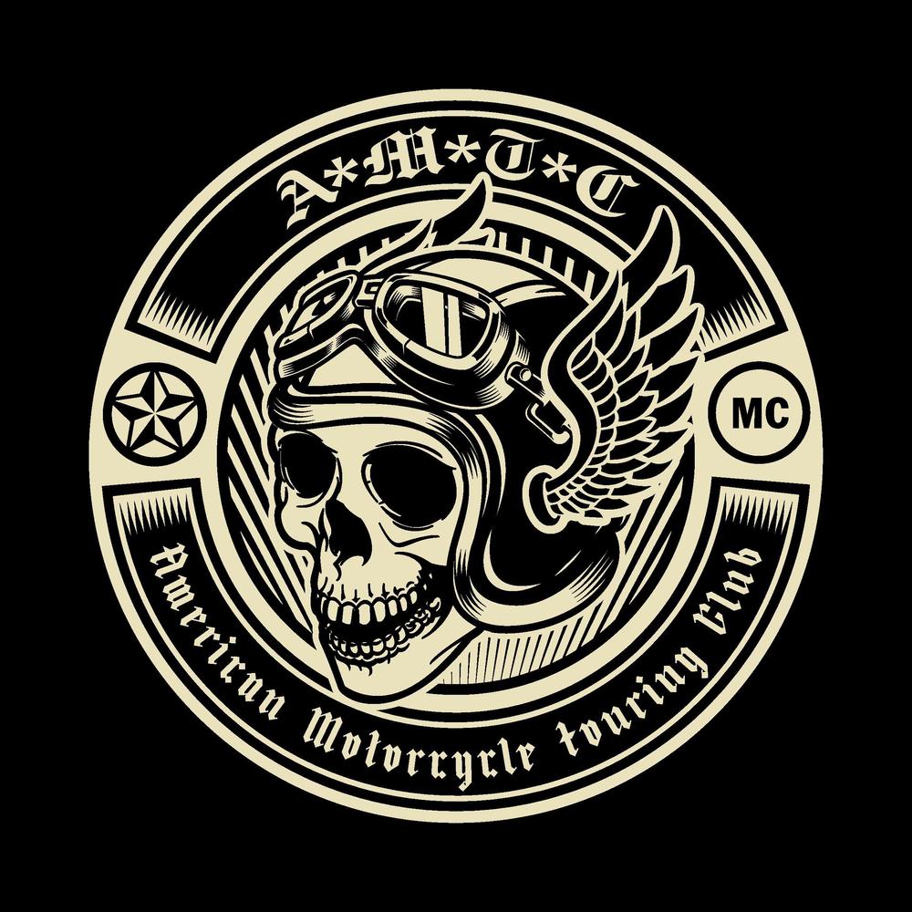 アメリカン バイククラブチーム 『AMTC』(ベストの背中) MCパッチのデザイン