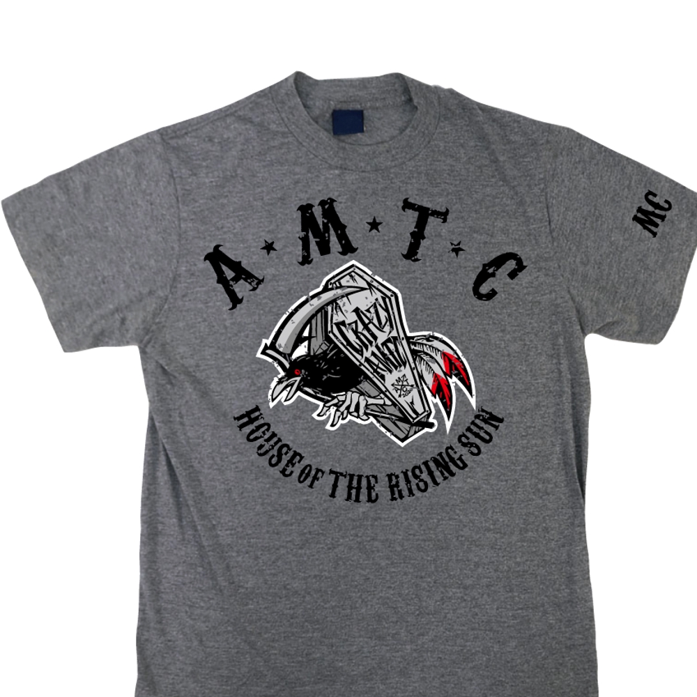 アメリカン バイククラブチーム 『AMTC』(ベストの背中) MCパッチのデザイン