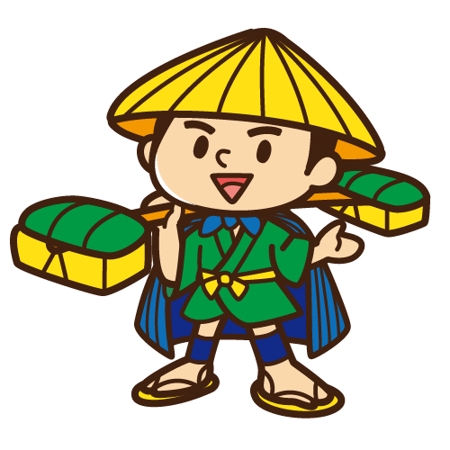 フジワラアイ (chocopon)さんの「近江商人」イメージキャラクターイラストのリメイクへの提案