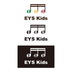 sima_24h_365d (simauma3)さんのEYS-Kids音楽教室のロゴへの提案