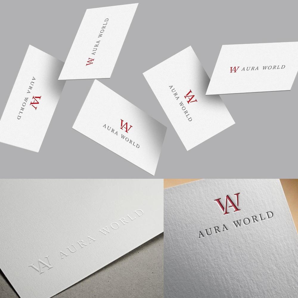 会社のオフィシャル「AURA WORLD」のロゴ