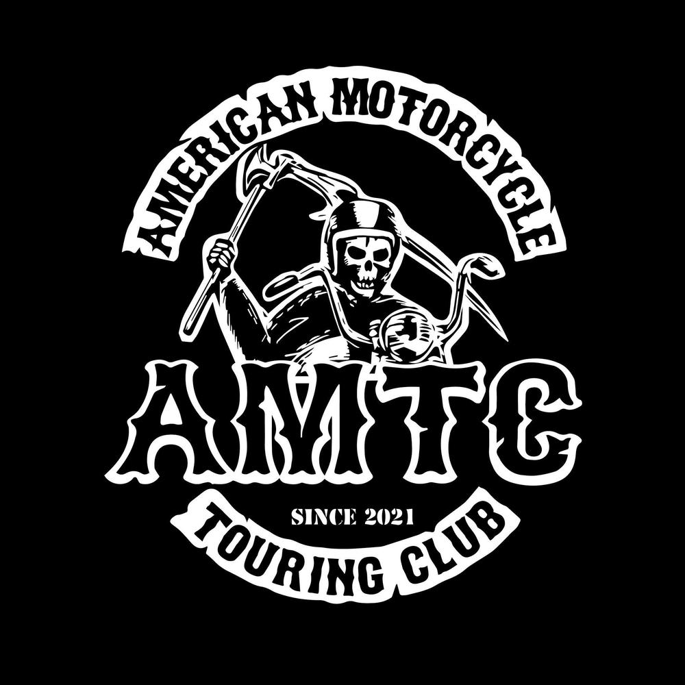 アメリカン バイククラブチーム 『AMTC』(ベストの背中) MCパッチのデザイン