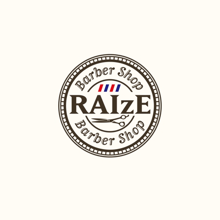 WENNYDESIGN (WENNYDESIGN_TATSUYA)さんの美容室では物足りない20代〜40代の高感度の男性向け【barber shop RAIzE】のロゴ作成への提案
