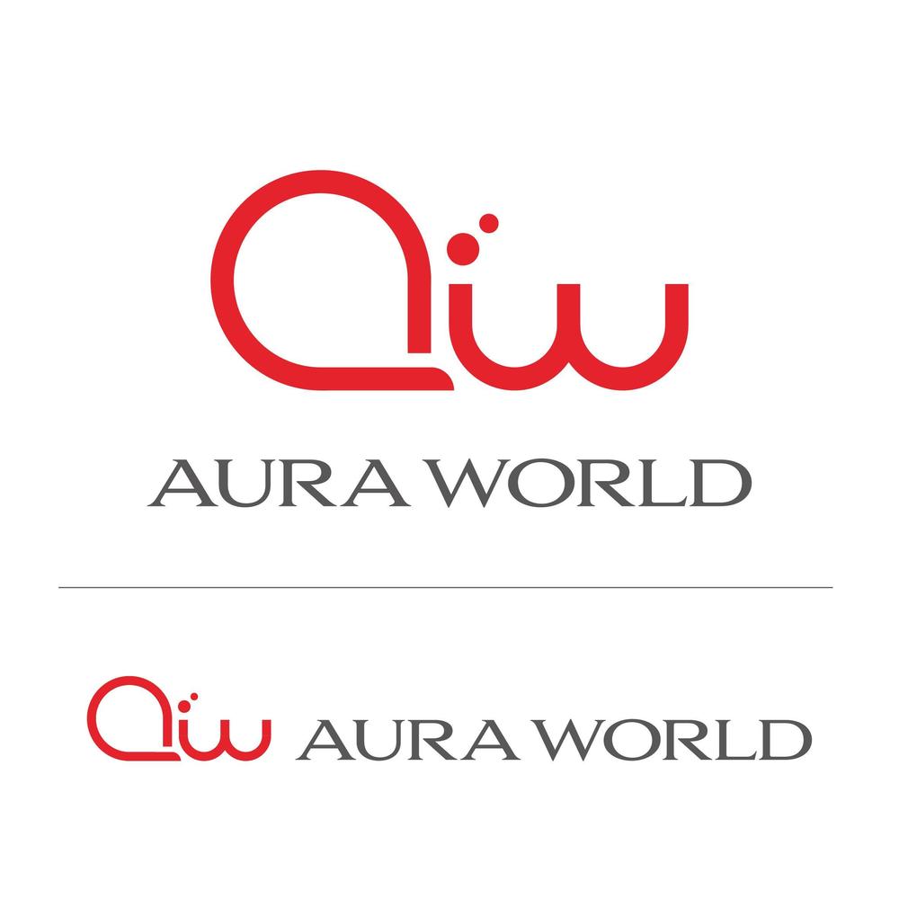 会社のオフィシャル「AURA WORLD」のロゴ