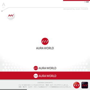 okam- (okam_free03)さんの会社のオフィシャル「AURA WORLD」のロゴへの提案