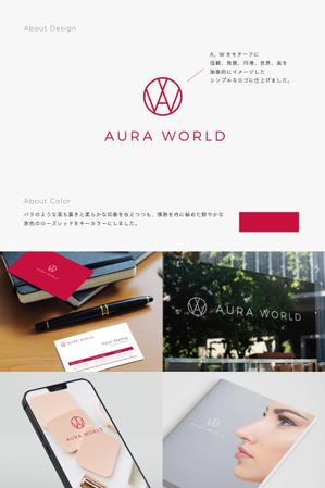 Naroku Design ()さんの会社のオフィシャル「AURA WORLD」のロゴへの提案