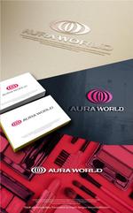 m_mhljm (m_mhljm)さんの会社のオフィシャル「AURA WORLD」のロゴへの提案
