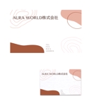 ひで坊 (hidebow69)さんのAURA WORLD株式会社の名刺デザインへの提案