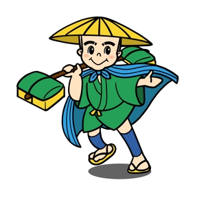 AKIKO (akikonpeitou123)さんの「近江商人」イメージキャラクターイラストのリメイクへの提案