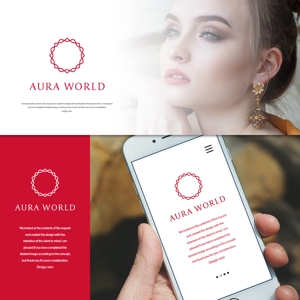 design vero (VERO)さんの会社のオフィシャル「AURA WORLD」のロゴへの提案