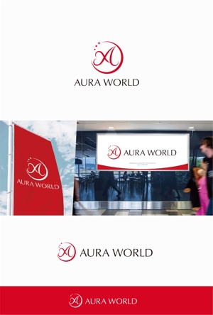 eldordo design (eldorado_007)さんの会社のオフィシャル「AURA WORLD」のロゴへの提案