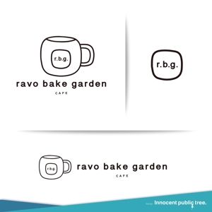 Innocent public tree (nekosu)さんのカフェ「ravo bake garden」ラボ ベイク ガーデンのロゴ作成への提案