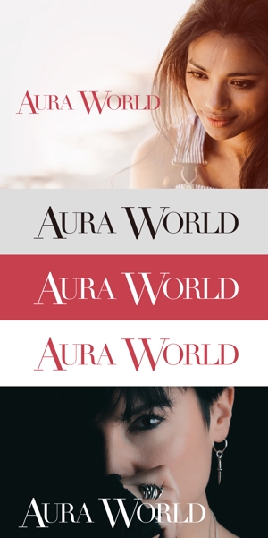 あらきの (now3ark)さんの会社のオフィシャル「AURA WORLD」のロゴへの提案