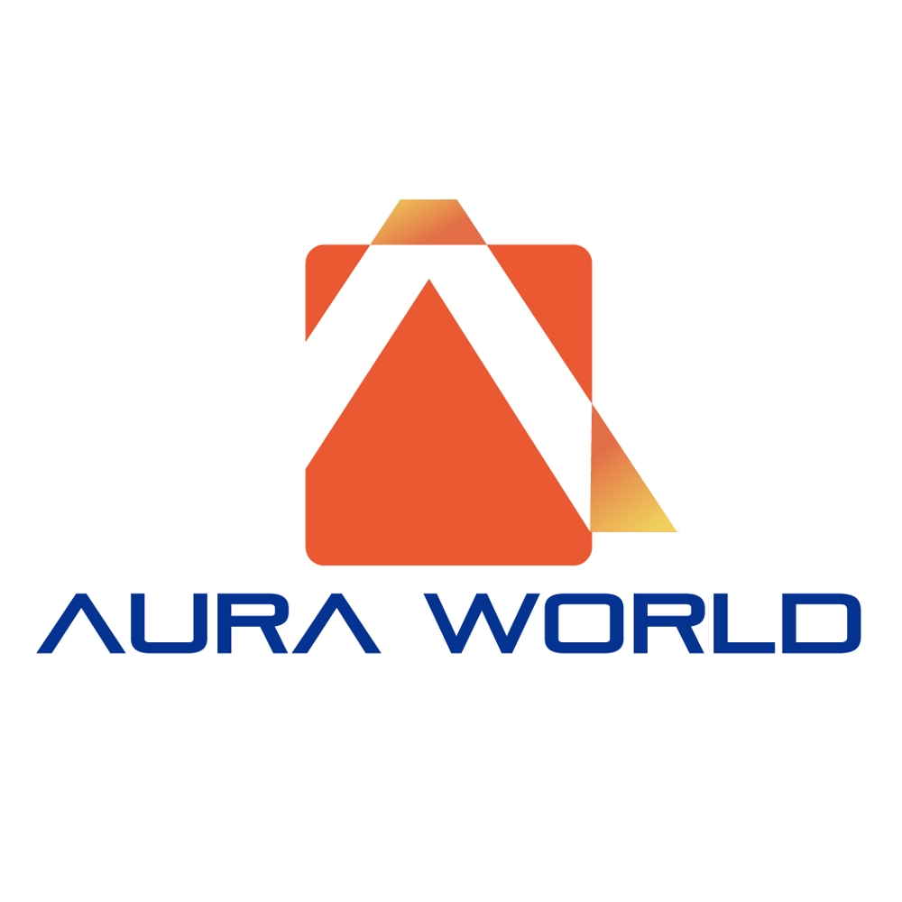 会社のオフィシャル「AURA WORLD」のロゴ