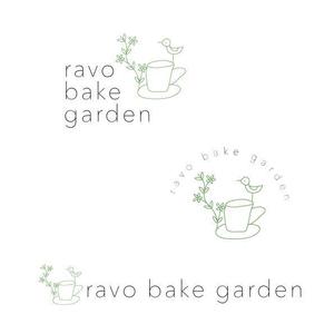 marukei (marukei)さんのカフェ「ravo bake garden」ラボ ベイク ガーデンのロゴ作成への提案