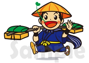 ten-are(テン・アール) (ten-are)さんの「近江商人」イメージキャラクターイラストのリメイクへの提案