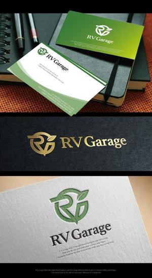魔法スタジオ (mahou-phot)さんのキャンピングカーのメンテナンスショップ「RVガレージ」のロゴへの提案