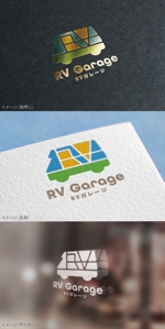 mogu ai (moguai)さんのキャンピングカーのメンテナンスショップ「RVガレージ」のロゴへの提案