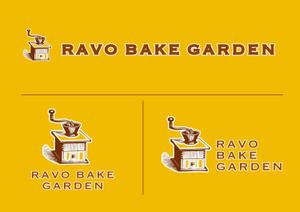 近藤賢司 (lograph)さんのカフェ「ravo bake garden」ラボ ベイク ガーデンのロゴ作成への提案