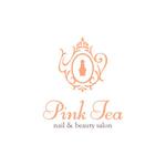 saracaさんの「nail&beauty salon pink tea」のロゴ作成への提案