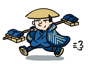 shirokuro_A (shirokuro_A)さんの「近江商人」イメージキャラクターイラストのリメイクへの提案