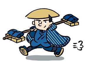 shirokuro_A (shirokuro_A)さんの「近江商人」イメージキャラクターイラストのリメイクへの提案