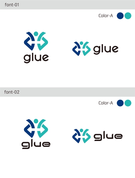 eldordo design (eldorado_007)さんの総合人材サービス　「グルー」「glue」のロゴ　への提案