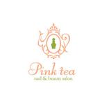 saracaさんの「nail&beauty salon pink tea」のロゴ作成への提案