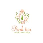 saracaさんの「nail&beauty salon pink tea」のロゴ作成への提案