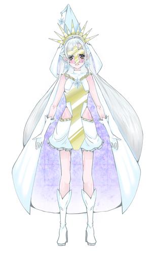 叶一（かい） (kaia22t)さんの白い魔法使い（少女）のキャラクターデザインへの提案