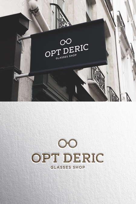 YOO GRAPH (fujiseyoo)さんのメガネの専門店「OPT DERIC」のロゴへの提案