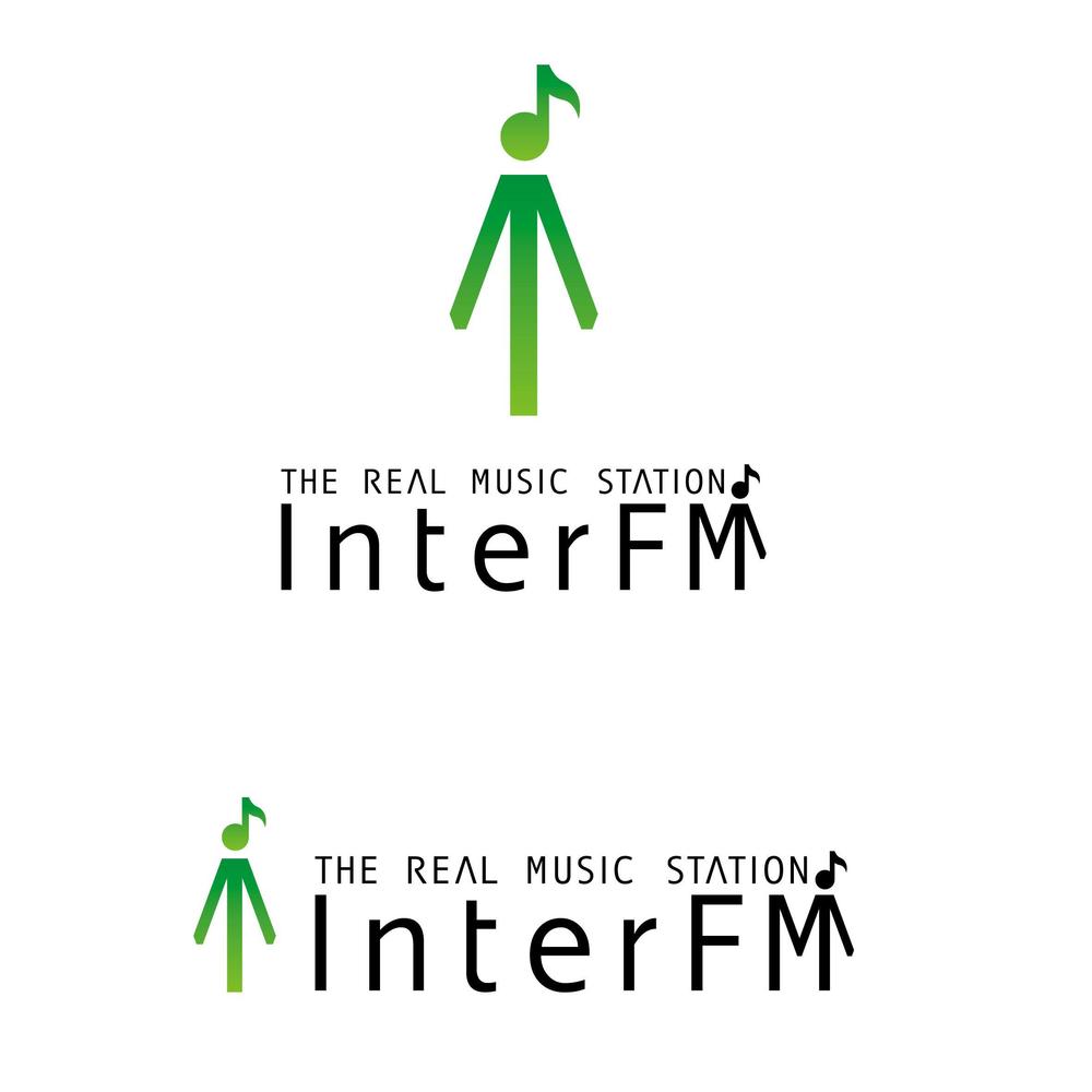 「76.1 THE REAL MUSIC STATION InterFM」のロゴ作成