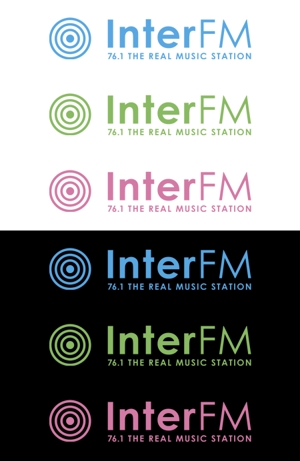 Paradisegrooveさんの「76.1 THE REAL MUSIC STATION InterFM」のロゴ作成への提案