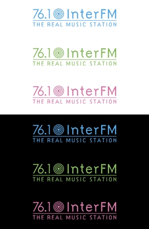 Paradisegrooveさんの「76.1 THE REAL MUSIC STATION InterFM」のロゴ作成への提案